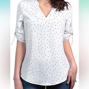 polka dot women’s casual shirt